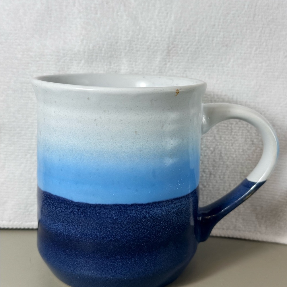Sheffield Home Large Blue Ombre Ceramic Mug NEW 18 OZ